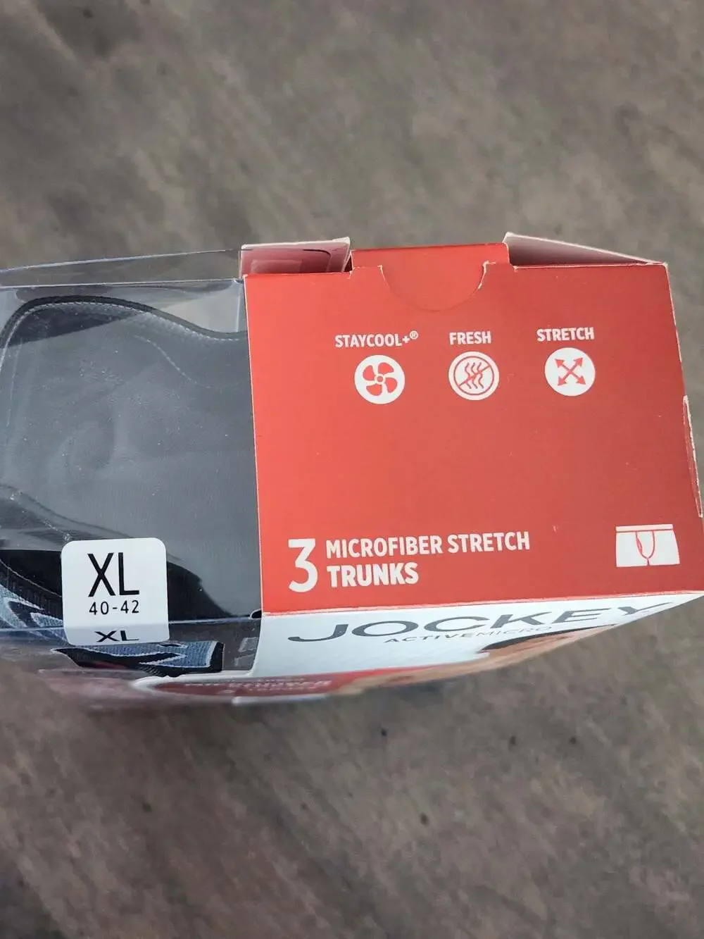 Jockey ActiveMicro Microfiber Stretch 3-Pack Trunks, Size XL
